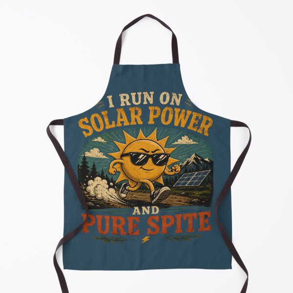 Item preview, I Run On Solar Power and Pure Spite designed and sold by Stylishly Eco.