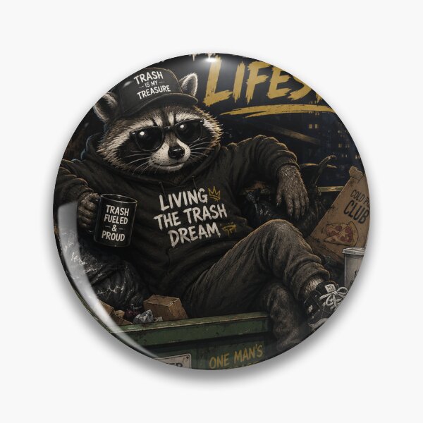 Item preview, Dumpster Lifestyle – Raccoon King of Hidden Treasures designed and sold by BLK.DESIGN.