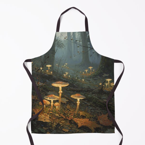Item preview, Enchanted Glowing Mushrooms Forest | Mystical Fantasy Woodland Art designed and sold by cr6zym1nd.