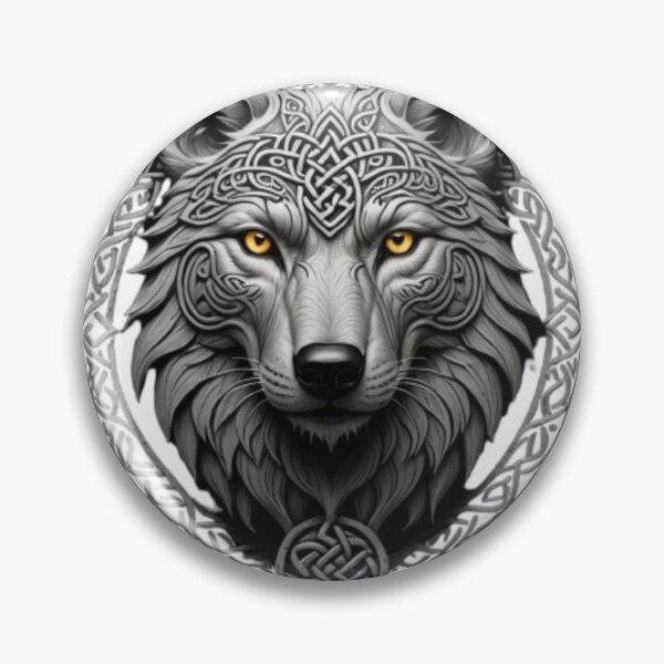Item preview, Celtic Wolf Head designed and sold by Kirrindy Designs.