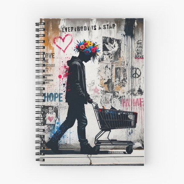 Artikelvorschau, Graffiti-Kunstposter mit urbanem Blumenkopf entworfen und verkauft von thelivingrp.