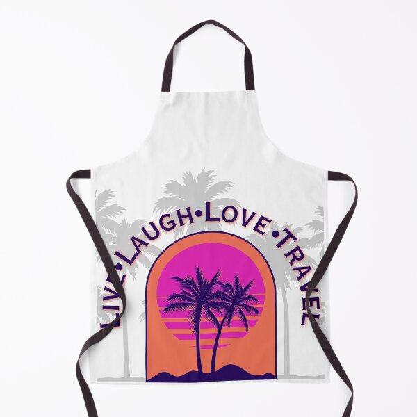 Item preview, Live Laugh Love Travel — Retro Sunset Palm Tree Tropical Vibes designed and sold by DonnaRaine.