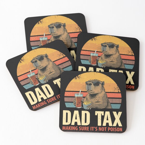 Item preview, Dad Tax Making Sure It's Not Poison Capybara Father Humor Gift designed and sold by HumansStuck12.