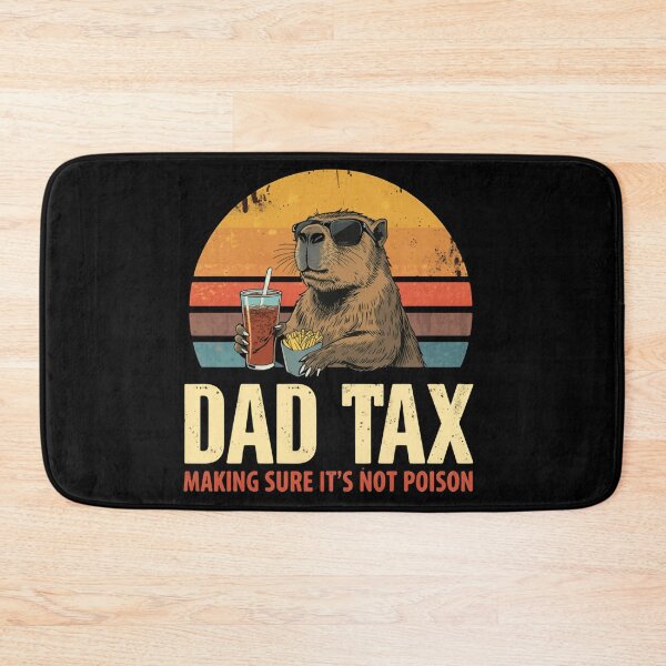 Item preview, Dad Tax Making Sure It's Not Poison Capybara Father Humor Gift designed and sold by HumansStuck12.