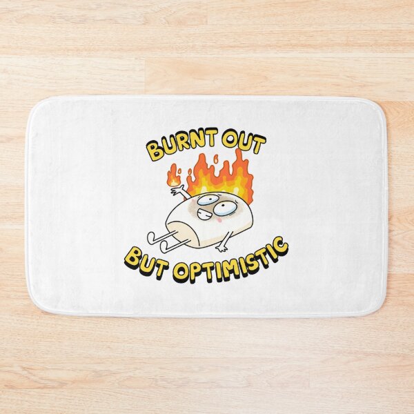 Item preview, Burnt Out But Optimistic Funny Toast Art designed and sold by OMONIMISO.