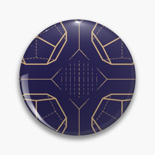 Item preview, Luxury Geometric Polygon Seamless Pattern in Gold Line Art designed and sold by Longsilp.