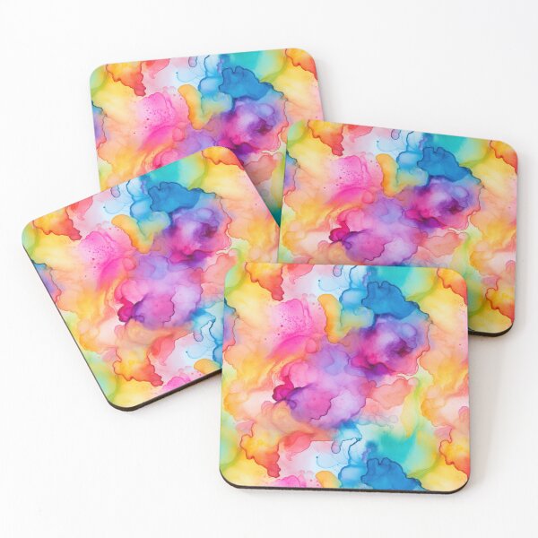 Item preview, Abstract Rainbow Ink Flow Design – Modern Aesthetic Art 1214 designed and sold by Hanna Ryan.