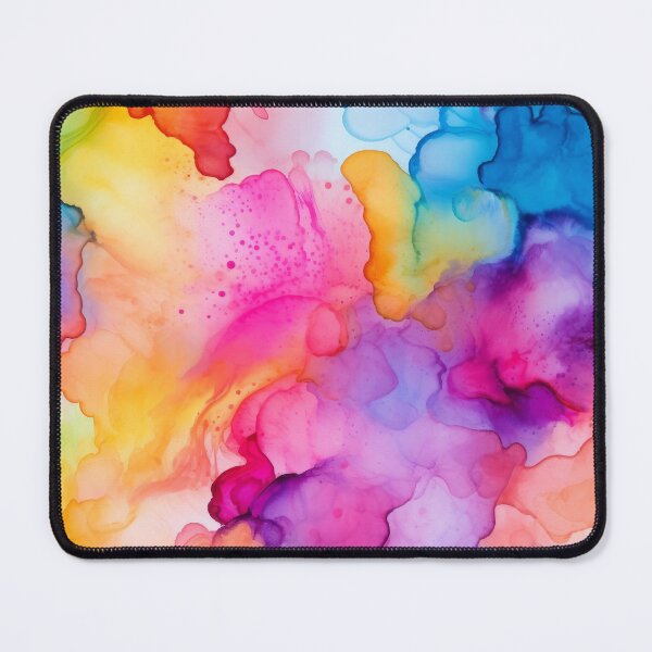Item preview, Abstract Rainbow Ink Flow Design – Modern Aesthetic Art 1214 designed and sold by Hanna Ryan.