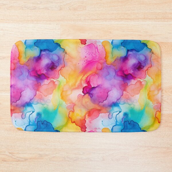 Item preview, Abstract Rainbow Ink Flow Design – Modern Aesthetic Art 1214 designed and sold by Hanna Ryan.