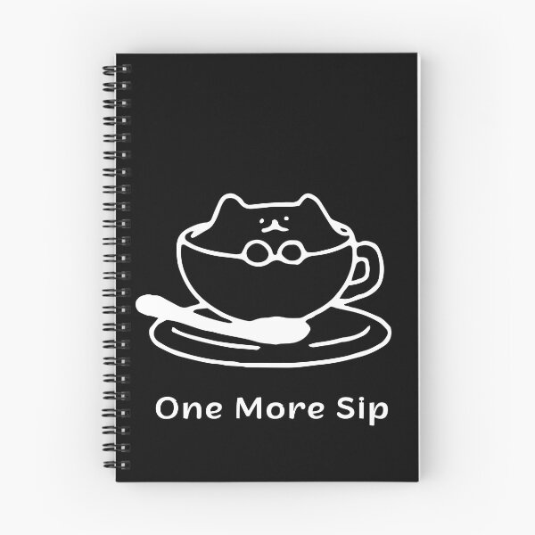 Item preview, One More Sip Cat – Coffee Addict Espresso Yourself Funny Design designed and sold by ContigoART.
