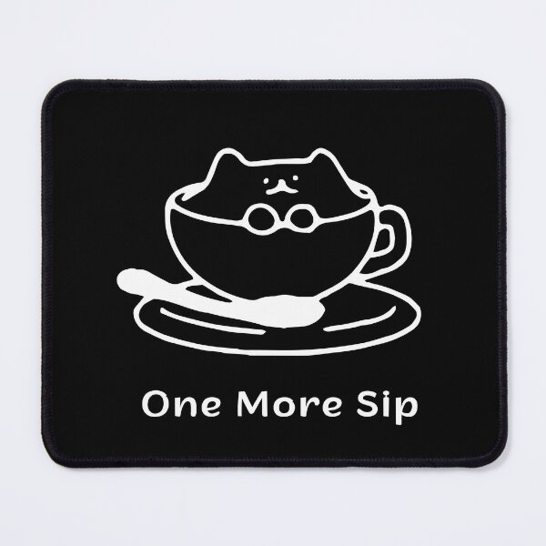 Item preview, One More Sip Cat – Coffee Addict Espresso Yourself Funny Design designed and sold by ContigoART.