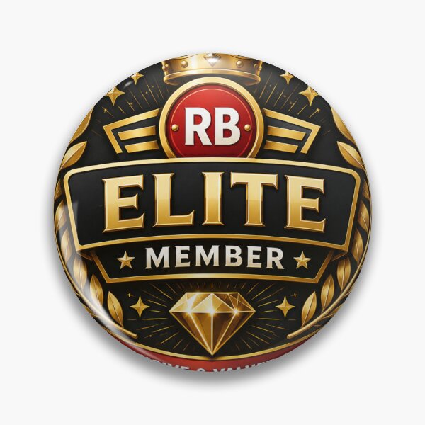 Item preview, VIP Customer Redbubble - Exclusive Member Badge Sticker designed and sold by BLK.DESIGN.