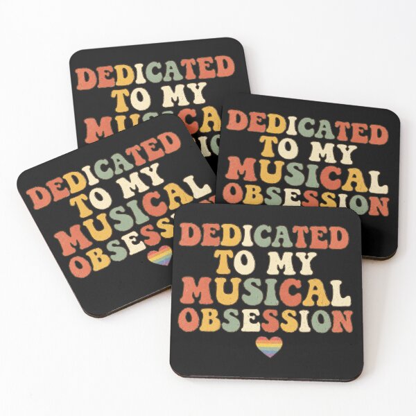 Item preview, Dedicated To My Musical Obsession Retro LGBTQ Pride Music Lover Design designed and sold by Fangtasia77.