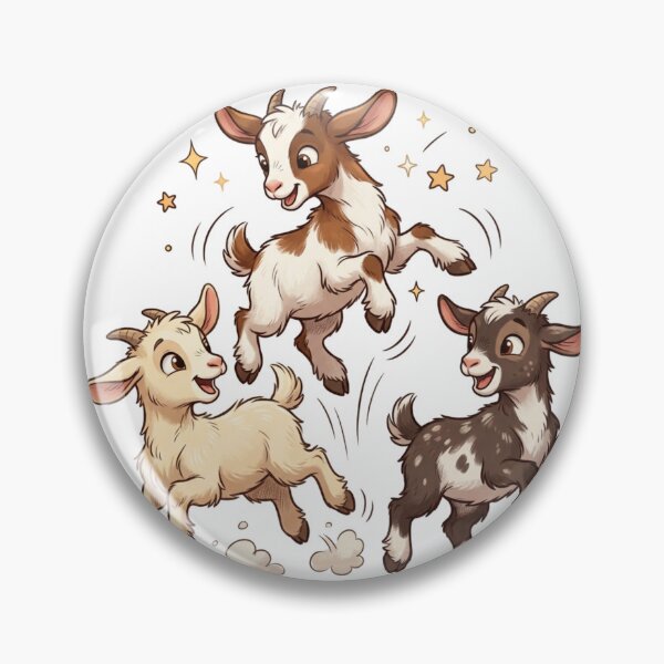 Item preview, Cute Playful Goats designed and sold by JocartyGifts.