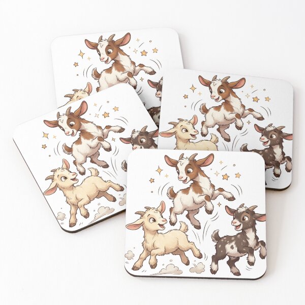Item preview, Cute Playful Goats designed and sold by JocartyGifts.