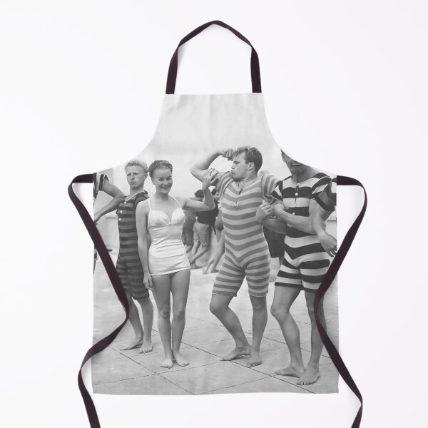 Item preview, Muscle Men At Beach, Funny Vintage Black and White Old Photo designed and sold by modernretro.