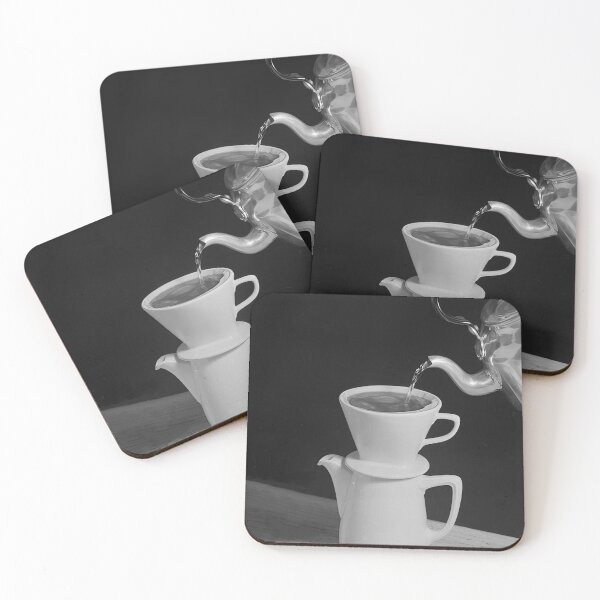 Item preview, Coffee, Pour Over, Coffee Bar, Vintage Black and White Old Photo designed and sold by modernretro.