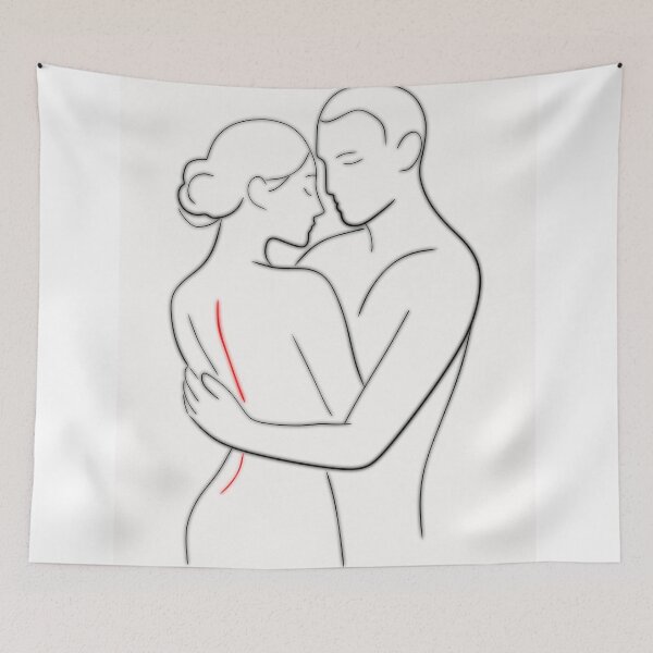 Item preview, Minimalist Couple Line Art  designed and sold by Studio pod Burom.