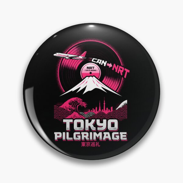 Item preview, Tokyo Pilgrimage Sound Retro Travel Vinyl Graphic designed and sold by SplashTastic.