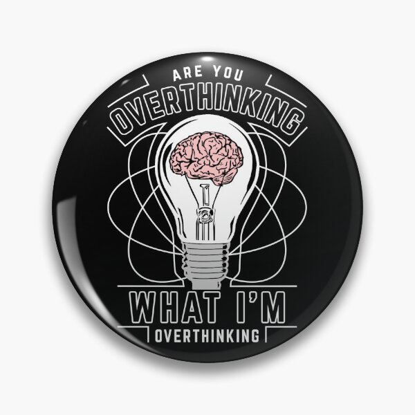 Item preview, Overthinking - Dark Background designed and sold by ThisNThatCrafts.