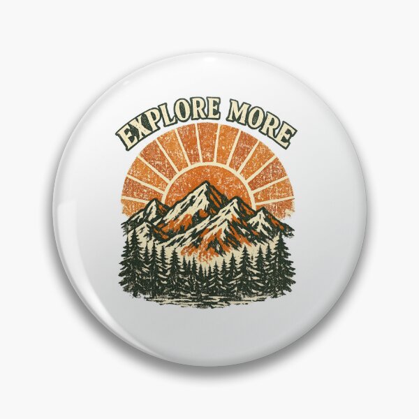 Item preview, Vintage Retro Mountain Explorer Outdoor Adventure Tee designed and sold by SahulArtGallery.