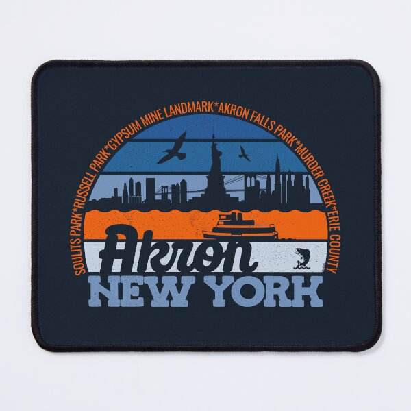 Item preview, Akron New York Sunset Retro Vintage Local Pride Logo designed and sold by CRHPOD20.