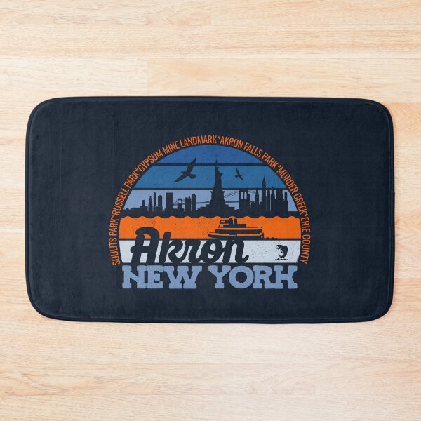 Item preview, Akron New York Sunset Retro Vintage Local Pride Logo designed and sold by CRHPOD20.