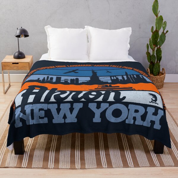 Item preview, Akron New York Sunset Retro Vintage Local Pride Logo designed and sold by CRHPOD20.