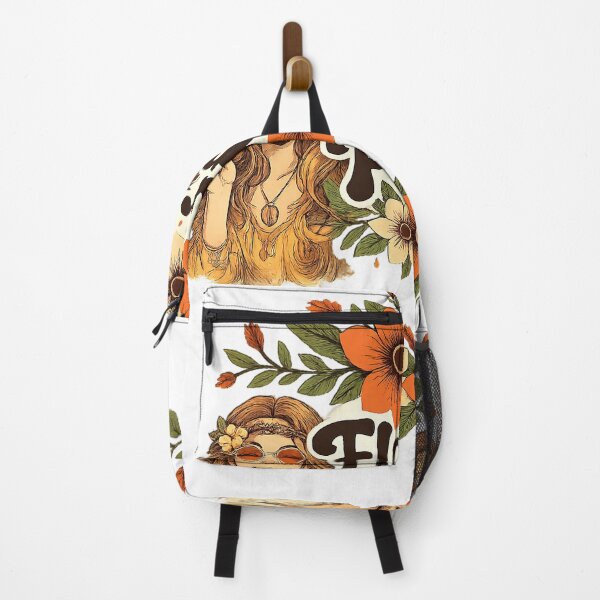 Item preview, Flower Power Retro Hippie Floral Design with Peaceful Boho Characters designed and sold by nncreator.