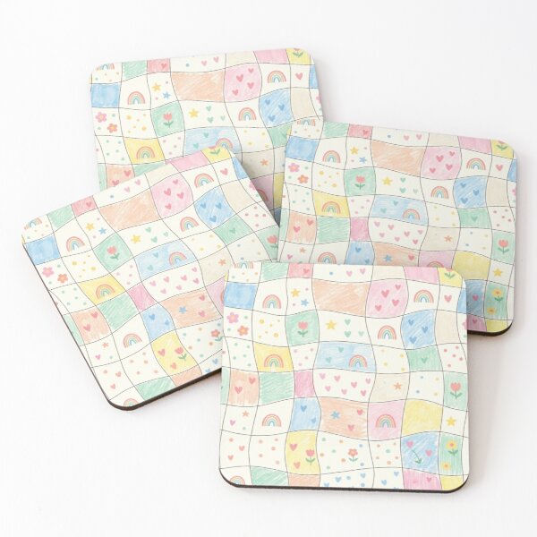 Item preview, Playful Nursery Love Pastel Rainbow Seamless Pattern designed and sold by InnerwayStudio.