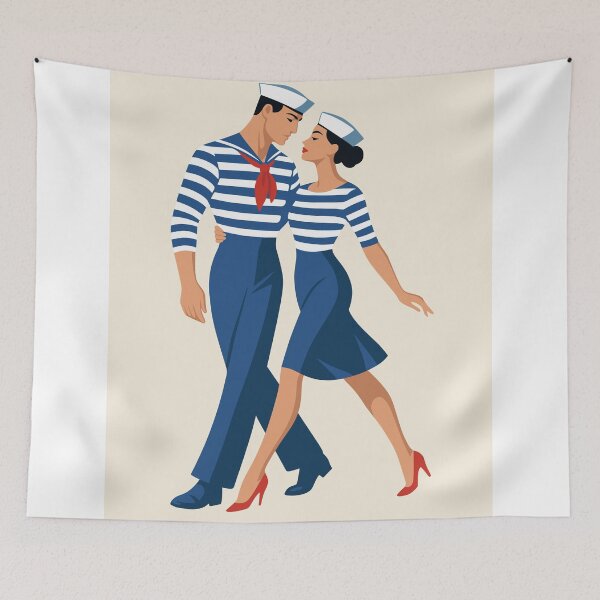 Item preview,  Sailor Couple Art designed and sold by Studio pod Burom.