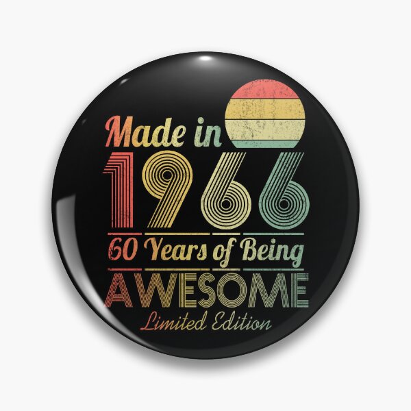 Item preview, Vintage 1966, 60th Birthday Gift Distressed Design designed and sold by FernaRoje.