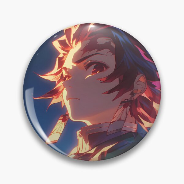 Item preview, Tanjiro Kamado Demon Slayer Fiery Sunset Resolve designed and sold by SuperTeamCanada.