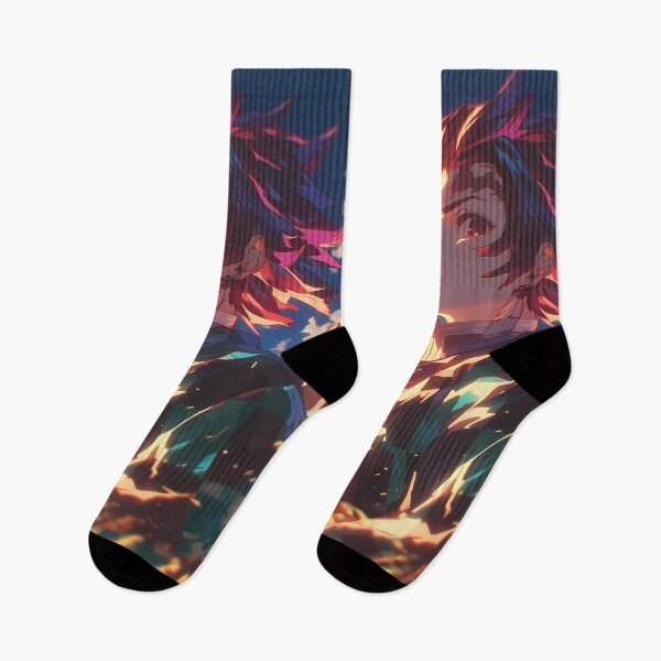 Item preview, Tanjiro Kamado Demon Slayer Fiery Sunset Resolve designed and sold by SuperTeamCanada.