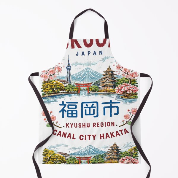 Item preview, Fukuoka Japan Travel Poster designed and sold by Matinez Pink.