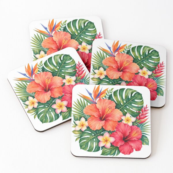Item preview, Tropical Paradise Floral designed and sold by deepredbubble.