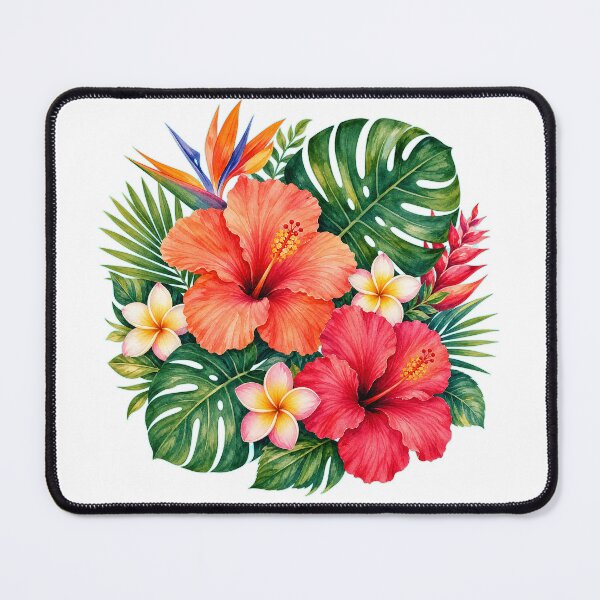 Item preview, Tropical Paradise Floral designed and sold by DeepRedBubble.