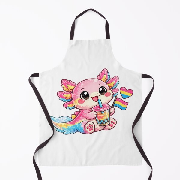 Item preview, Pan Pride Bubble Buddy Axolotl designed and sold by Candlelit Catastrophes.