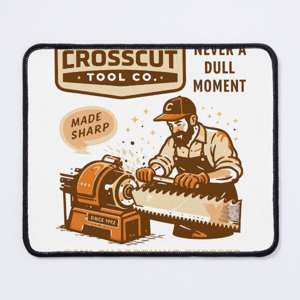Item preview, Crosscut Tool Co. Saw Sharpening T-Shirt designed and sold by Matinez Pink.