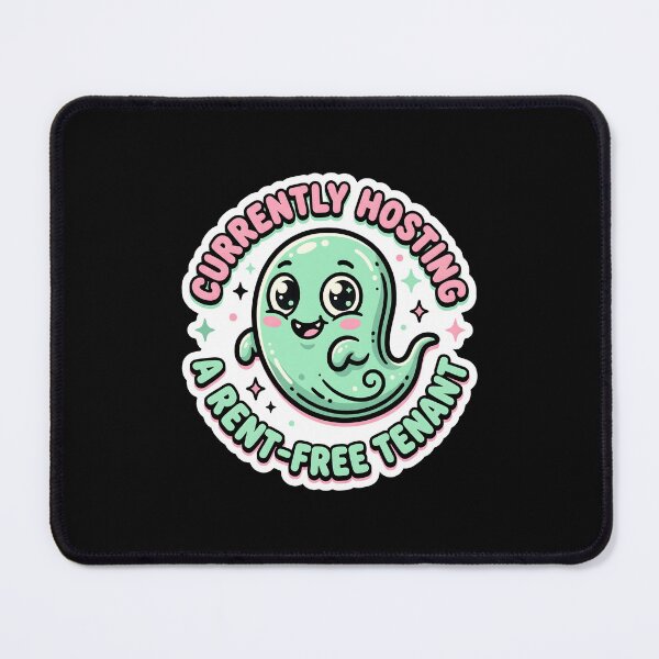 Item preview, Cute Pastel Ghost Rent Free Tenant Baby News designed and sold by SplashTastic.