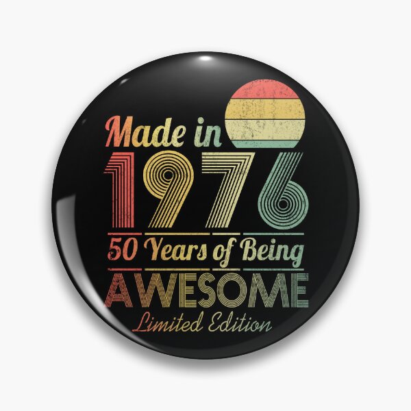 Item preview,  Vintage 1976, 50th Birthday Gift Distressed Design designed and sold by FernaRoje.
