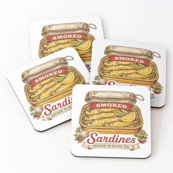 Item preview, Smoked Sardines in Olive Oil T-Shirt designed and sold by Matinez Pink.
