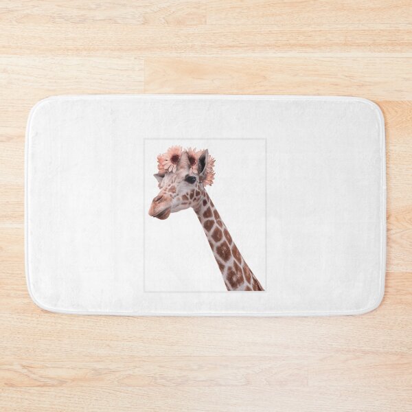 Item preview, Giraffes head and neck with a posy of flowers on its head designed and sold by Hevzy.