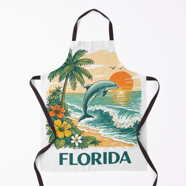 Item preview, Florida Beach Dolphin Sunset T-Shirt designed and sold by Matinez Pink.