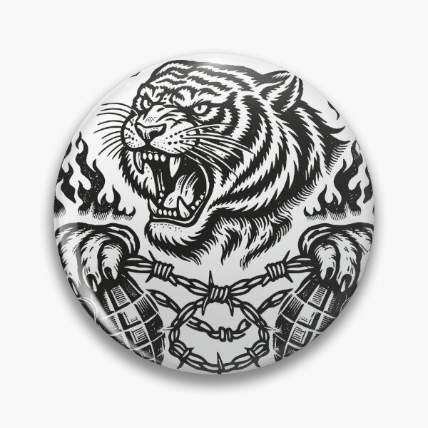 Item preview, Tough Tiger Heavy Duty Gear T-Shirt designed and sold by Matinez Pink.