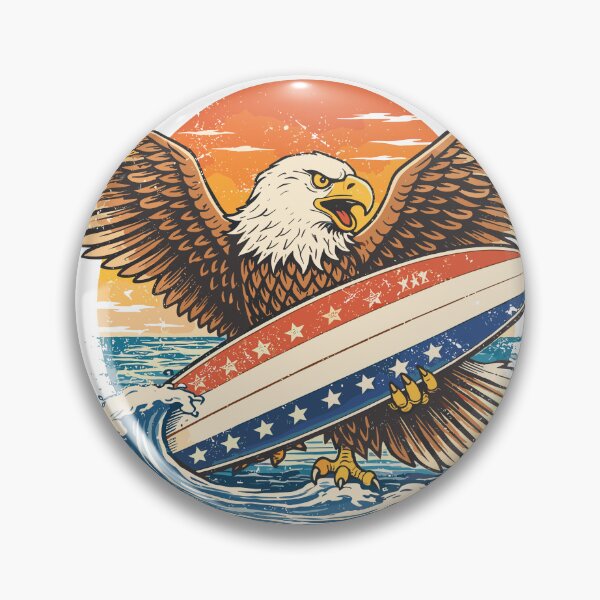 Item preview, San Diego Surf Eagle T-Shirt designed and sold by Matinez Pink.