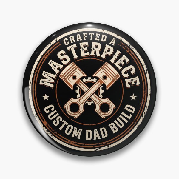 Item preview, Vintage Garage Badge Custom Dad Build Announcement designed and sold by SplashTastic.