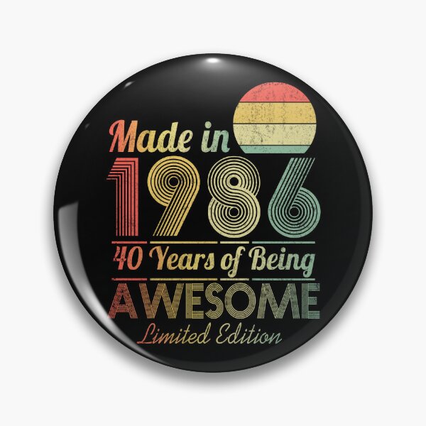 Item preview,  Vintage 1986, 40th Birthday Gift Distressed Design designed and sold by FernaRoje.