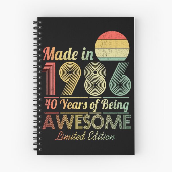 Item preview,  Vintage 1986, 40th Birthday Gift Distressed Design designed and sold by FernaRoje.