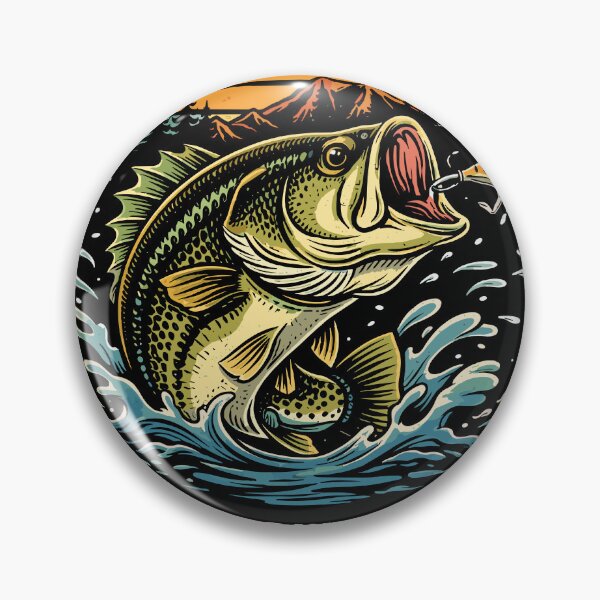 Item preview, Fishing Bass T-Shirt designed and sold by Matinez Pink.
